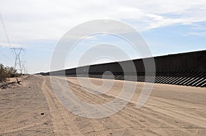 Border Wall between United States and Mexico photo